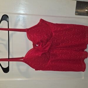 Pink Lace Bathing Suit Top